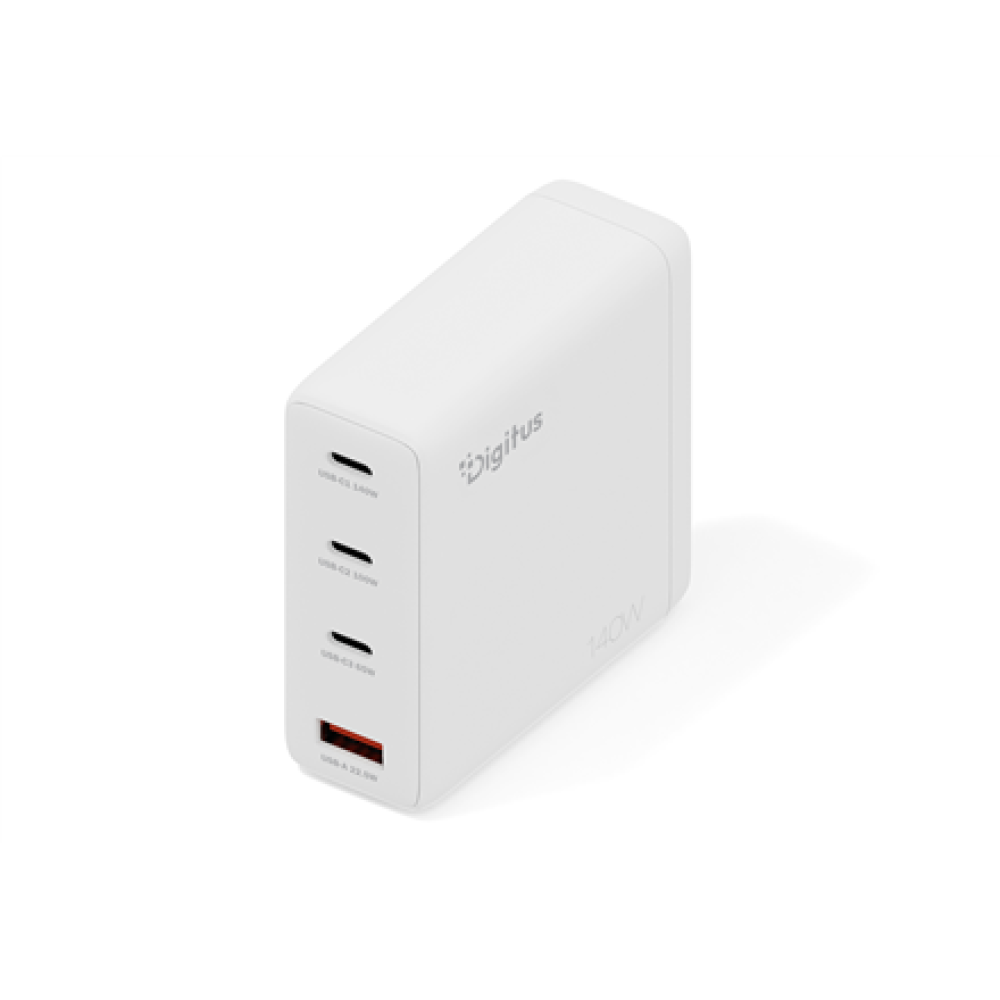 Digitus USB GaN Charger 140W, 3x USB-C, 1x USB-A , DA-10305