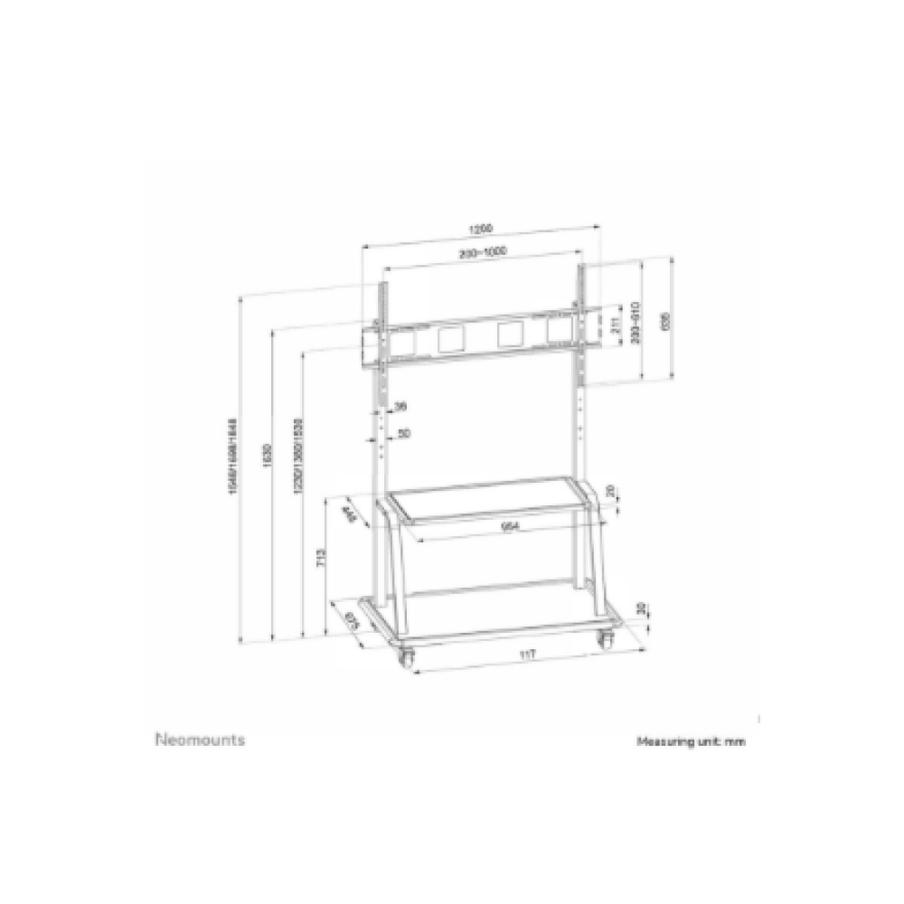 Neomounts By Newstar TV SET ACC FLOOR STAND 60-105/NS-M4000BLACK NEOMOUNTS , Neomounts