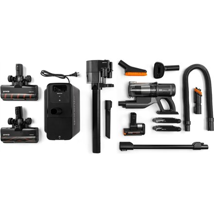 Gorenje Vacuum cleaner , SVC296749NEBL , Cordless operating , Handstick 2in1 , 550 W , 29.6 V , Anthracite , Operating time (max) 60 min