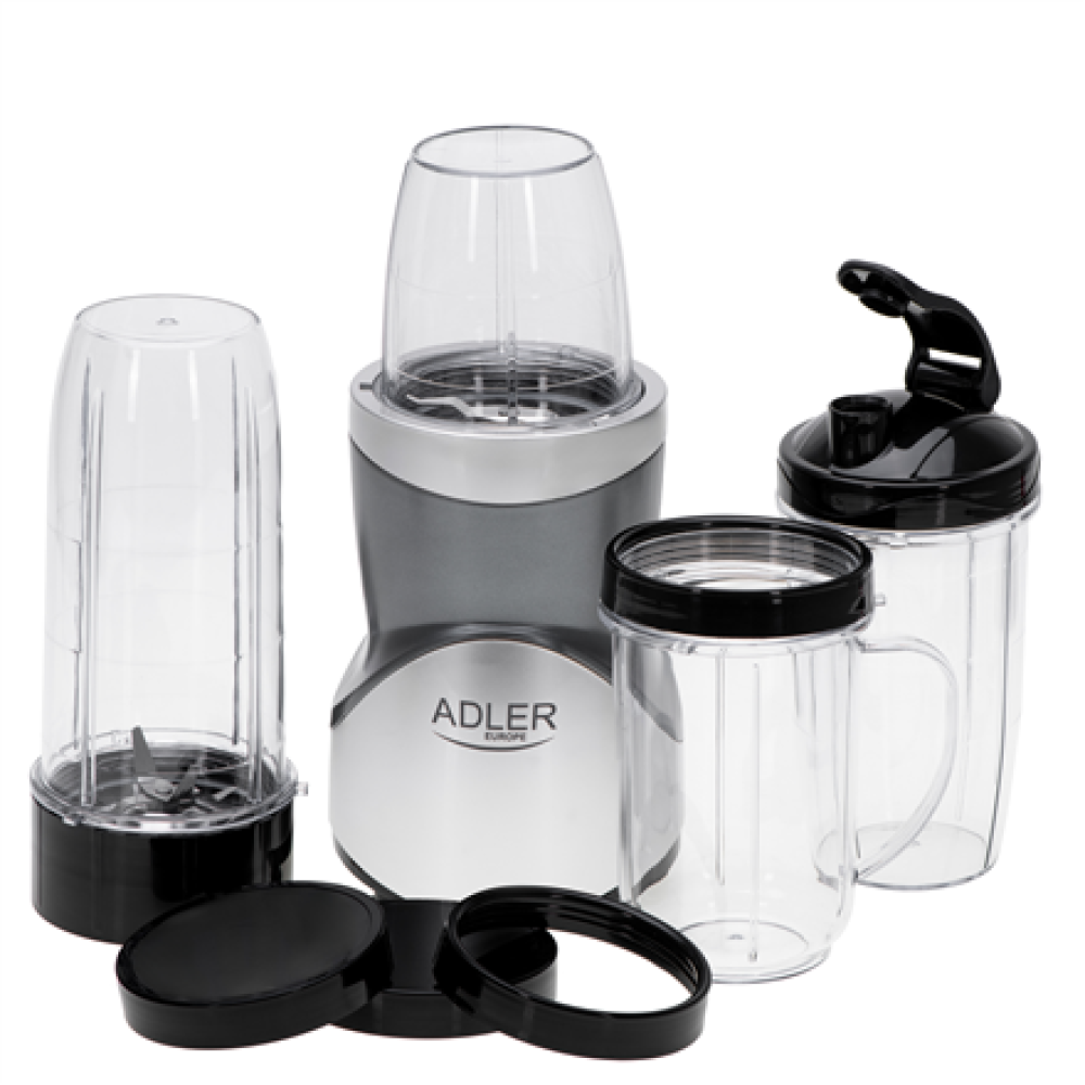 Adler Blender Smoothie Set , AD 4084 , Tabletop , 1200 W , Jar material BPA-Free , Jar capacity 0.3+0.5+0.5+0.7 L , Ice crushing , Stainless Steel
