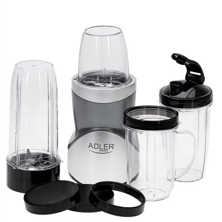 Adler Blender Smoothie Set , AD 4084 , Tabletop , 1200 W , Jar material BPA-Free , Jar capacity 0.3+0.5+0.5+0.7 L , Ice crushing , Stainless Steel