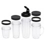 Adler Blender Smoothie Set , AD 4084 , Tabletop , 1200 W , Jar material BPA-Free , Jar capacity 0.3+0.5+0.5+0.7 L , Ice crushing , Stainless Steel