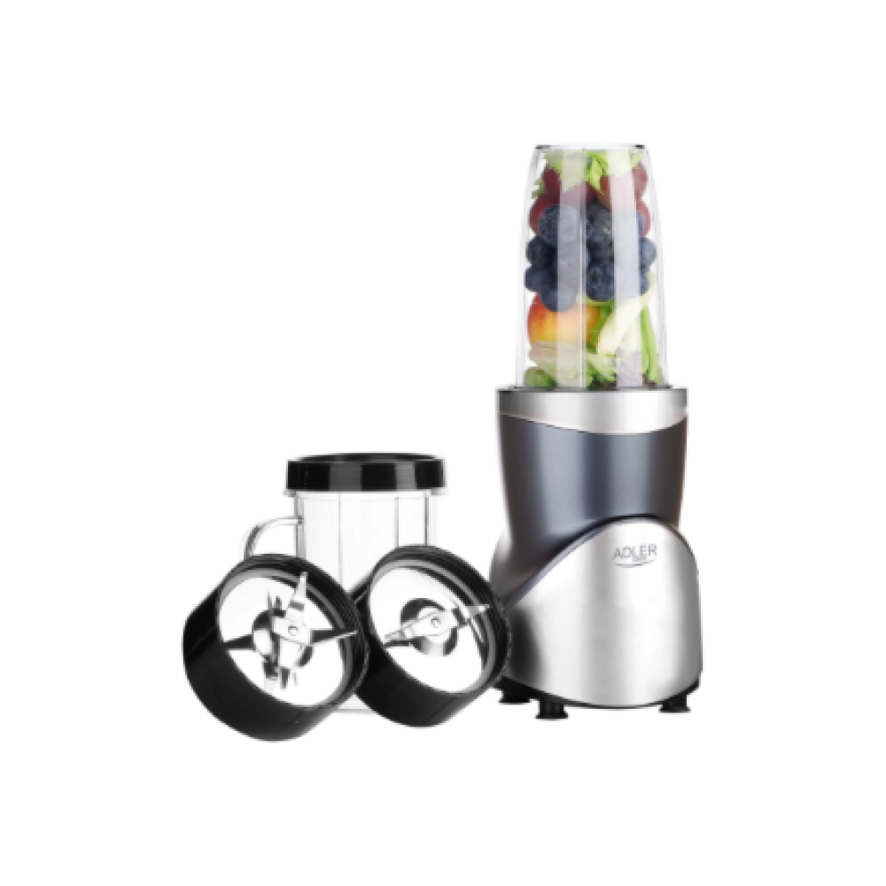 Adler Blender Smoothie Set , AD 4084 , Tabletop , 1200 W , Jar material BPA-Free , Jar capacity 0.3+0.5+0.5+0.7 L , Ice crushing , Stainless Steel