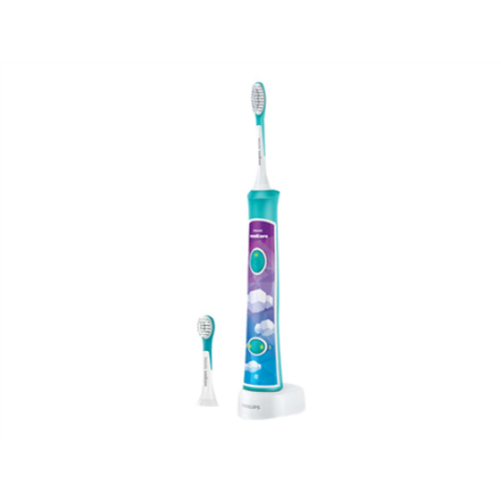 Philips , Sonic Electric toothbrush , HX6322/04 , Rechargeable , For kids , Number of brush heads included 2 , Number of teeth brushing modes 2 , Sonic technology , Aqua