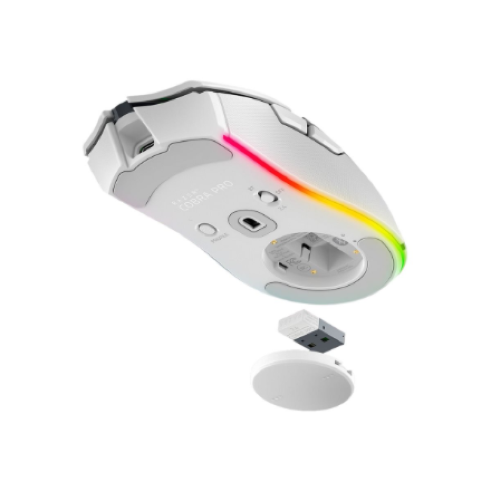 Razer Cobra Pro , Wireless/Wired , 2.4 GHz, USB-C , White