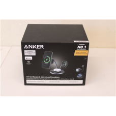 SALE OUT. Anker Prime Wireless Charging Station Qi2.2  25W wireles charging  (3-in-1, MagGo, AirCool, Dock Stand) PSU added, Black , Anker Prime Wireless Charging Station Qi2.2 25W wireles charging (3-in-1, MagGo, AirCool, Dock Stand) PSU added , UNPACKED