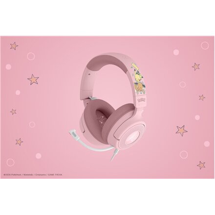 Razer Gaming Headset , Kraken V4 X , Wired , On-ear , Microphone , Pikachu & Eevee Edition