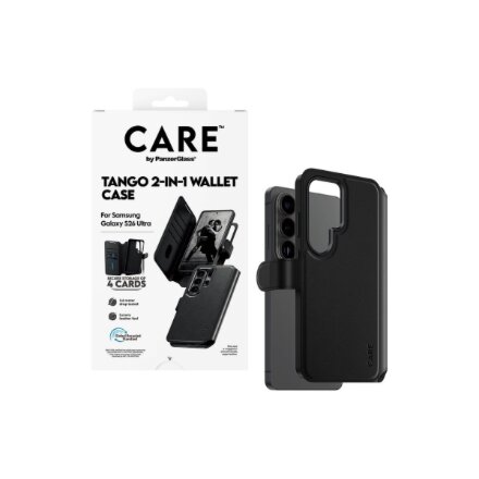 CARE by PanzerGlass Tango 2-in-1 Wallet Case w. Qi Samsung New Galaxy S26 Ultra , PanzerGlass