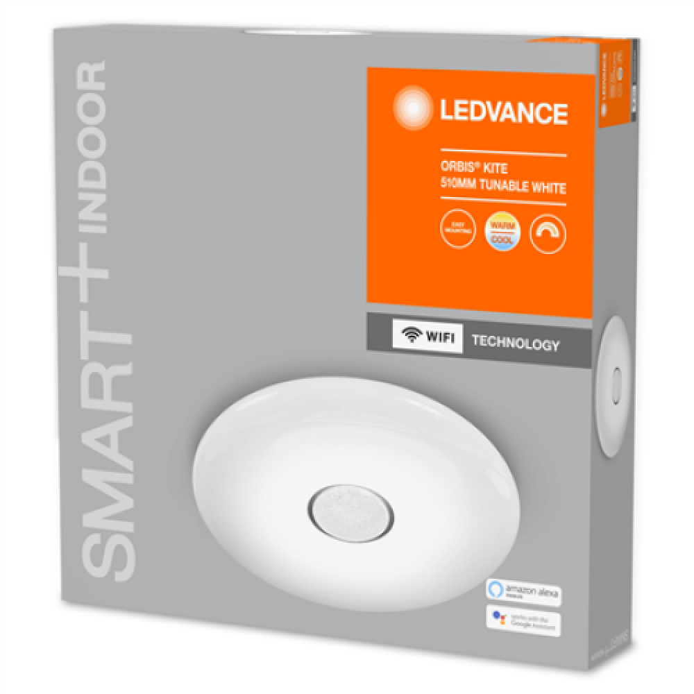 Ledvance SMART+ WiFi Orbis Ceiling Kite Tunable White 32W 110° 3000-6500K 510mm, White