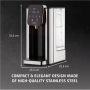 Caso HW 666 Inox , Turbo Hot Water Dispenser , Electric , 2200-2600 W , 2.7 L , Plastic/Stainless Steel , Stainless steel/Black