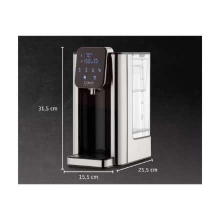 Caso HW 666 Inox , Turbo Hot Water Dispenser , Electric , 2200-2600 W , 2.7 L , Plastic/Stainless Steel , Stainless steel/Black