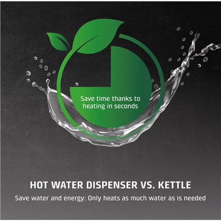 Caso HW 666 Inox , Turbo Hot Water Dispenser , Electric , 2200-2600 W , 2.7 L , Plastic/Stainless Steel , Stainless steel/Black