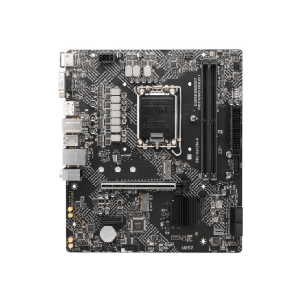 MSI , PRO H610M-G , Processor family Intel , Processor socket LGA1700 , DDR5 , Supported hard disk drive interfaces SATA, M.2 , Number of SATA connectors 4