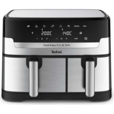 TEFAL Fryer , EY905D10 , Capacity 5.2+3.1 L , Hot air technology , Stainless Steel/Black