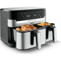 TEFAL Fryer , EY905D10 , Capacity 5.2+3.1 L , Hot air technology , Stainless Steel/Black