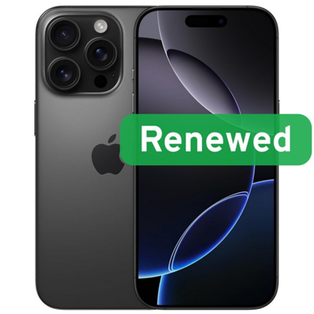 Apple Renew Grade A++ , Apple iPhone 16 Pro , Black , 6.3 , Super Retina XDR OLED , 128 GB , 5G , iOS