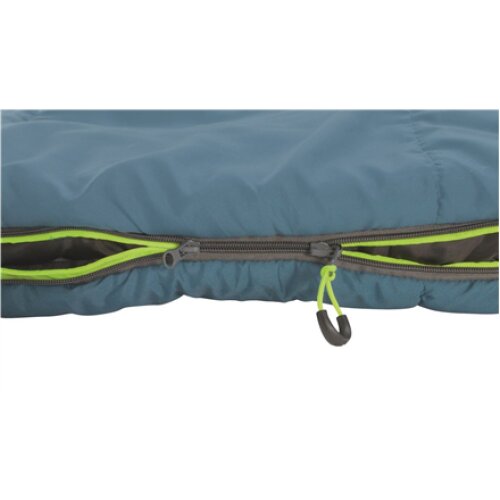 Outwell , Campion , Sleeping Bag , 215 x 80 cm , 2 way open - auto lock, L-shape , Ocean Blue