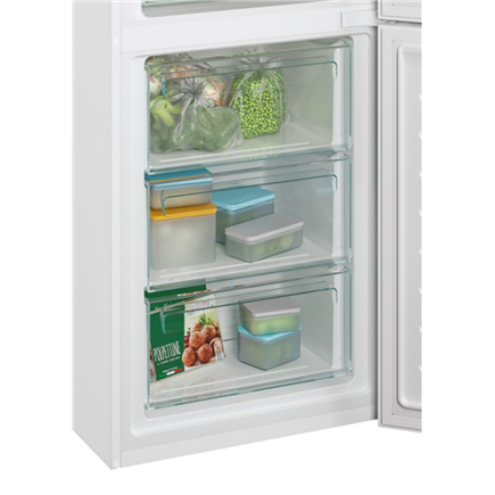 Candy Refrigerator CCE3T618FW Energy efficiency class F, Free standing, Combi, Height 185 cm, No Frost system, Fridge net capacity 223 L, Freezer net capacity 119 L, Display, 39 dB, White