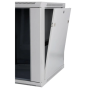 SOMI Networks , 12U, 19″ Network Wall Cabinet , 12U-60/45C , Gray , With Front Glass Doors; Assembled , Depth: 45 cm
