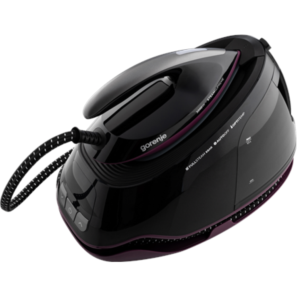Gorenje Ironing system , SGD3000BKV , 3000 W , 1.5 L , 8 bar , Auto power off , Vertical steam function , Calc-clean function , Black/Purple