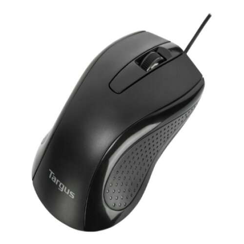 Targus Full-Size Optical Antimicrobial Wired Mouse , Targus Mouse , Full-Size Optical Antimicrobial , Wired , Black