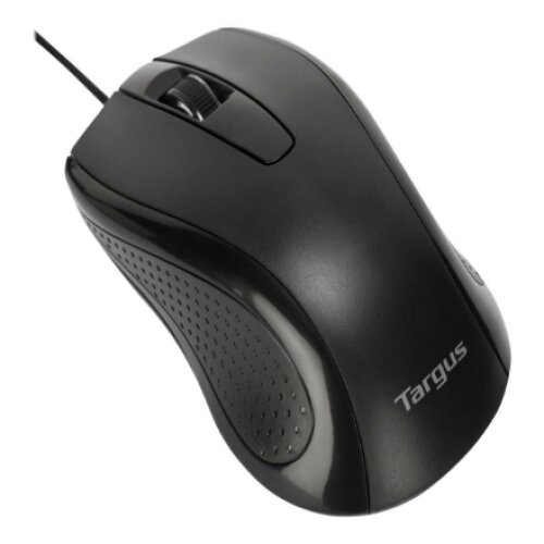 Targus Full-Size Optical Antimicrobial Wired Mouse , Targus Mouse , Full-Size Optical Antimicrobial , Wired , Black