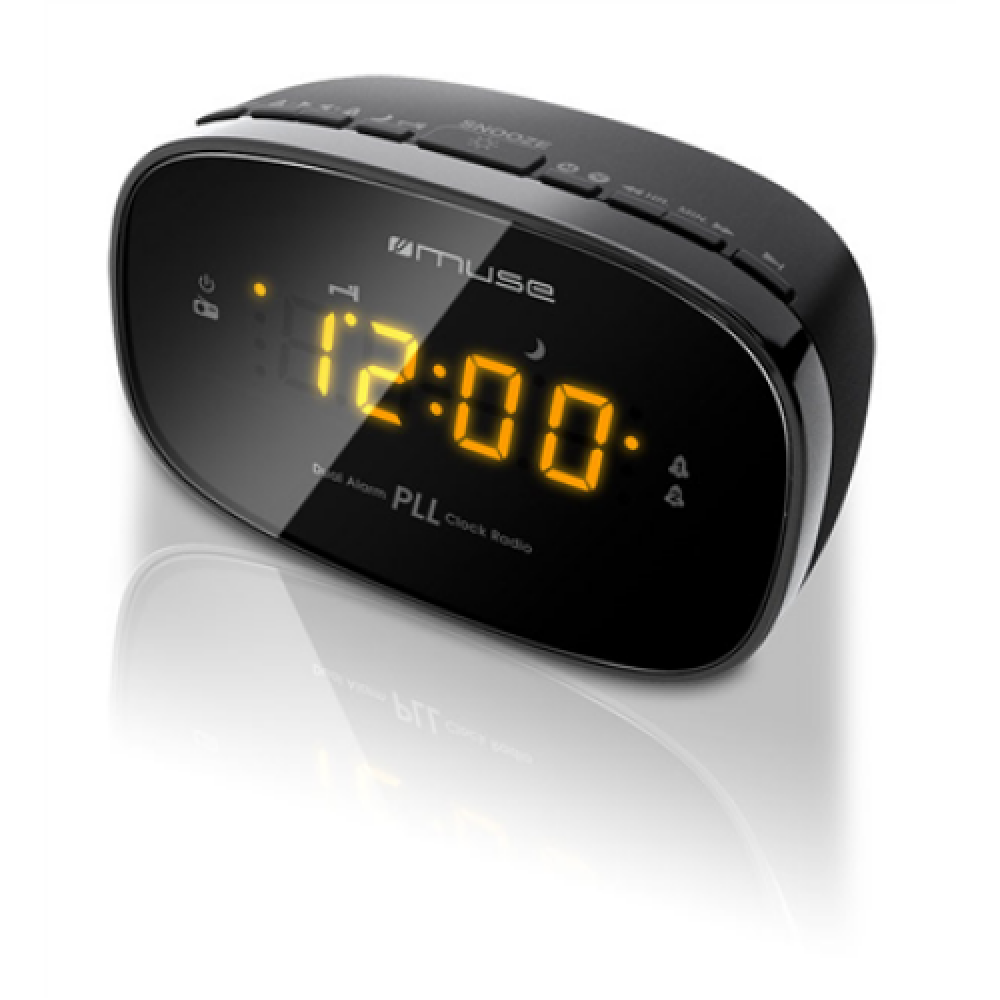 Muse , Clock radio PLL , M-150CR , Alarm function , Black
