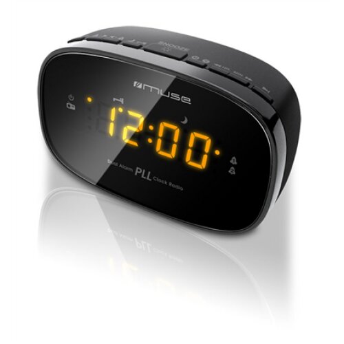 Muse , Clock radio PLL , M-150CR , Alarm function , Black
