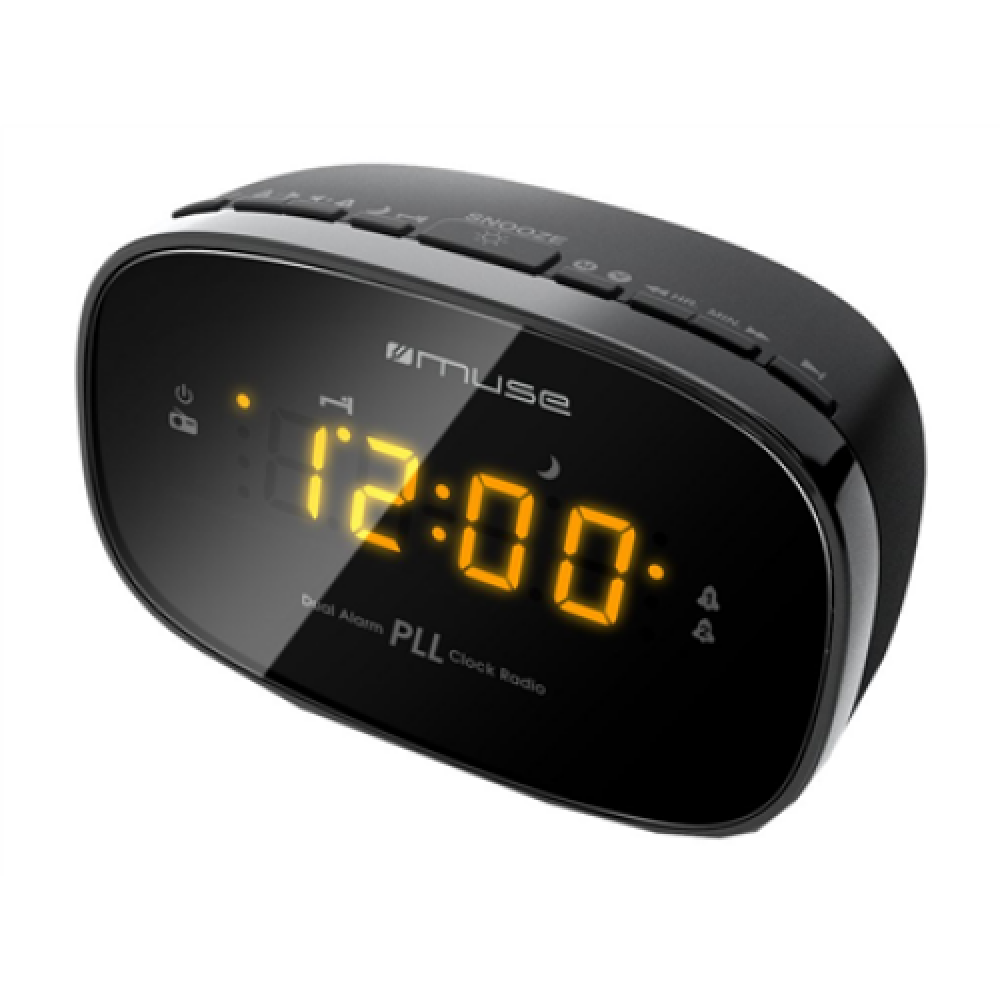 Muse , Clock radio PLL , M-150CR , Alarm function , Black