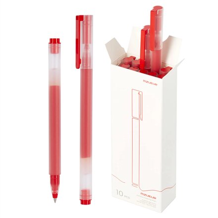 Xiaomi , High-capacity Gel Pen, 10-Pack, Red