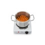 Tristar , Free standing table hob , KP-6185 , Number of burners/cooking zones 1 , Rotary , Electric , Black, White