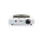 Tristar , Free standing table hob , KP-6185 , Number of burners/cooking zones 1 , Rotary , Electric , Black, White