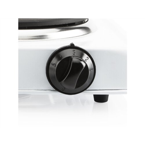 Tristar , Free standing table hob , KP-6185 , Number of burners/cooking zones 1 , Rotary , Electric , Black, White
