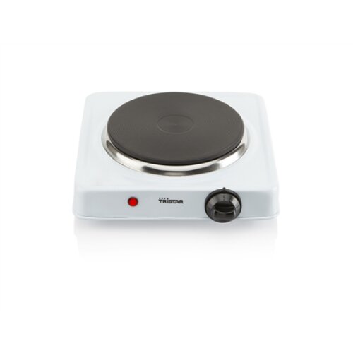 Tristar , Free standing table hob , KP-6185 , Number of burners/cooking zones 1 , Rotary , Electric , Black, White