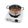 Tristar , Free standing table hob , KP-6185 , Number of burners/cooking zones 1 , Rotary , Electric , Black, White