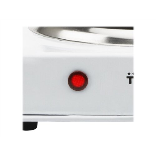 Tristar , Free standing table hob , KP-6185 , Number of burners/cooking zones 1 , Rotary , Electric , Black, White