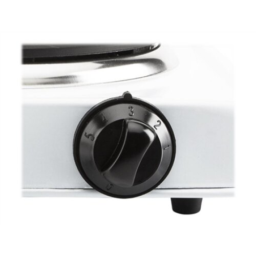 Tristar , Free standing table hob , KP-6185 , Number of burners/cooking zones 1 , Rotary , Electric , Black, White