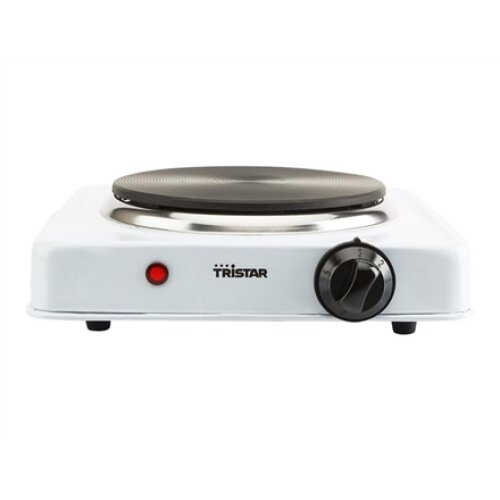 Tristar , Free standing table hob , KP-6185 , Number of burners/cooking zones 1 , Rotary , Electric , Black, White