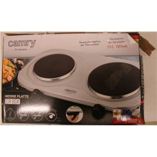 SALE OUT. Camry , CR 6511 , Number of burners/cooking zones 2 , Rotary knobs , Electric , Stainless steel , DAMAGED PACKAGING