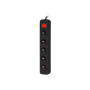 Lanberg Cable Power Strip, 5X French Outlets with Switch, Quality-Grade Copper, 1.5 m , PS1-05E-0150-BK