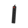 Lanberg Cable Power Strip, 5X French Outlets with Switch, Quality-Grade Copper, 1.5 m , PS1-05E-0150-BK