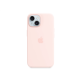 Apple , Silicone Case with MagSafe , Case with MagSafe , Apple , iPhone 15 , Silicone , Light Pink