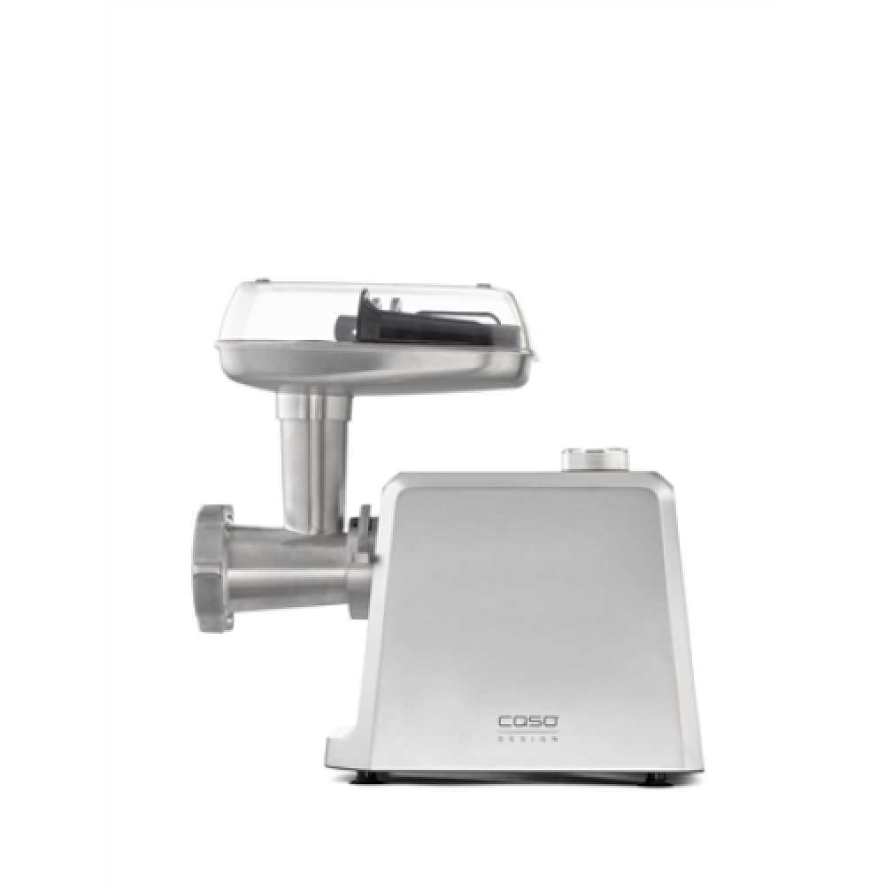 Caso , Meat Mincer , FW 2500 , Stainless Steel , 2500 W , Number of speeds 2 , Throughput (kg/min) 2.5 , 3 stainless steel cutting plates (3 mm, 5 mm and 8 mm), Sausage filler, Cookie attachment with 4 moulds, Stuffer