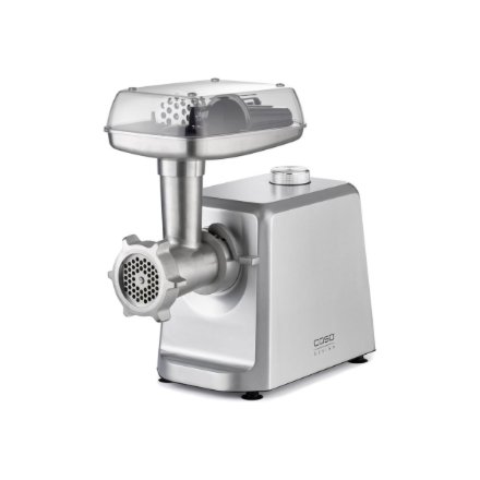 Caso , Meat Mincer , FW 2500 , Stainless Steel , 2500 W , Number of speeds 2 , Throughput (kg/min) 2.5 , 3 stainless steel cutting plates (3 mm, 5 mm and 8 mm), Sausage filler, Cookie attachment with 4 moulds, Stuffer
