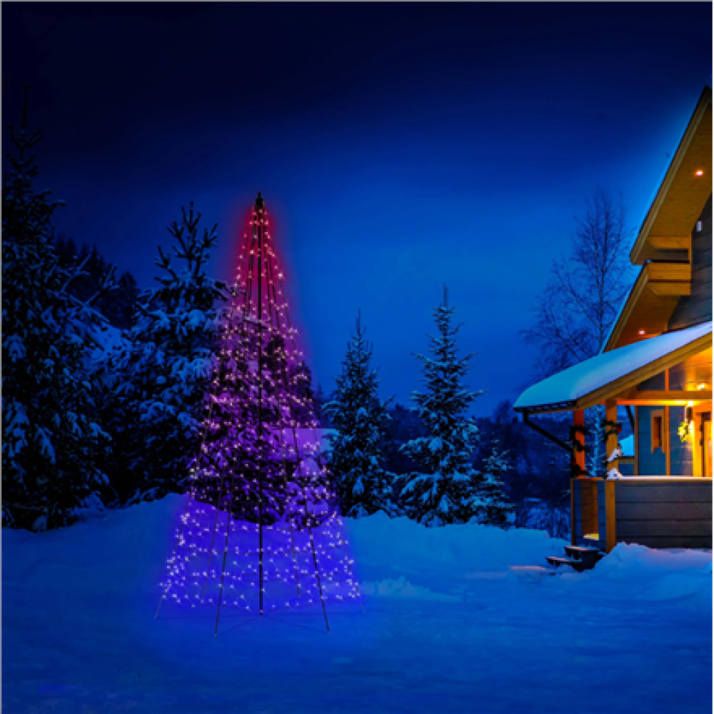 Twinkly,Light Tree 3D Smart LED 1000, 6m,RGBW – 16M+ colors + Warm white