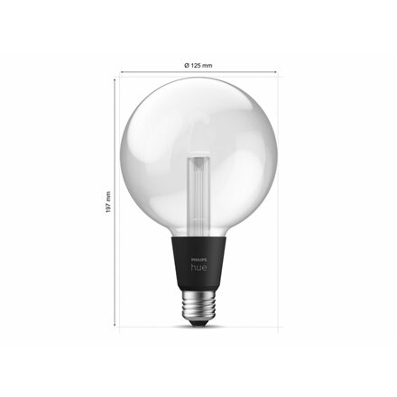 Philips Hue WCA Lightguide G125 , E27 , 6.8 W , White and colour light
