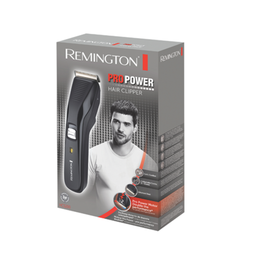 Remington Hair Clipper , HC5200 Pro Power , Corded/Cordless , Number of length steps 2 , Black