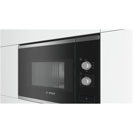 Bosch , Microwave Oven , BFL520MS0 , Built-in , 20 L , 800 W , Stainless steel/Black