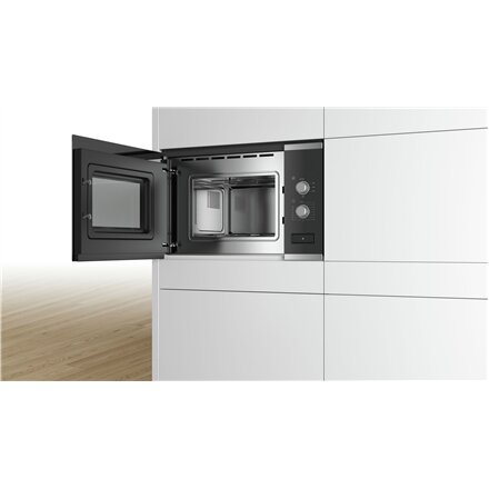 Bosch , Microwave Oven , BFL520MS0 , Built-in , 20 L , 800 W , Stainless steel/Black