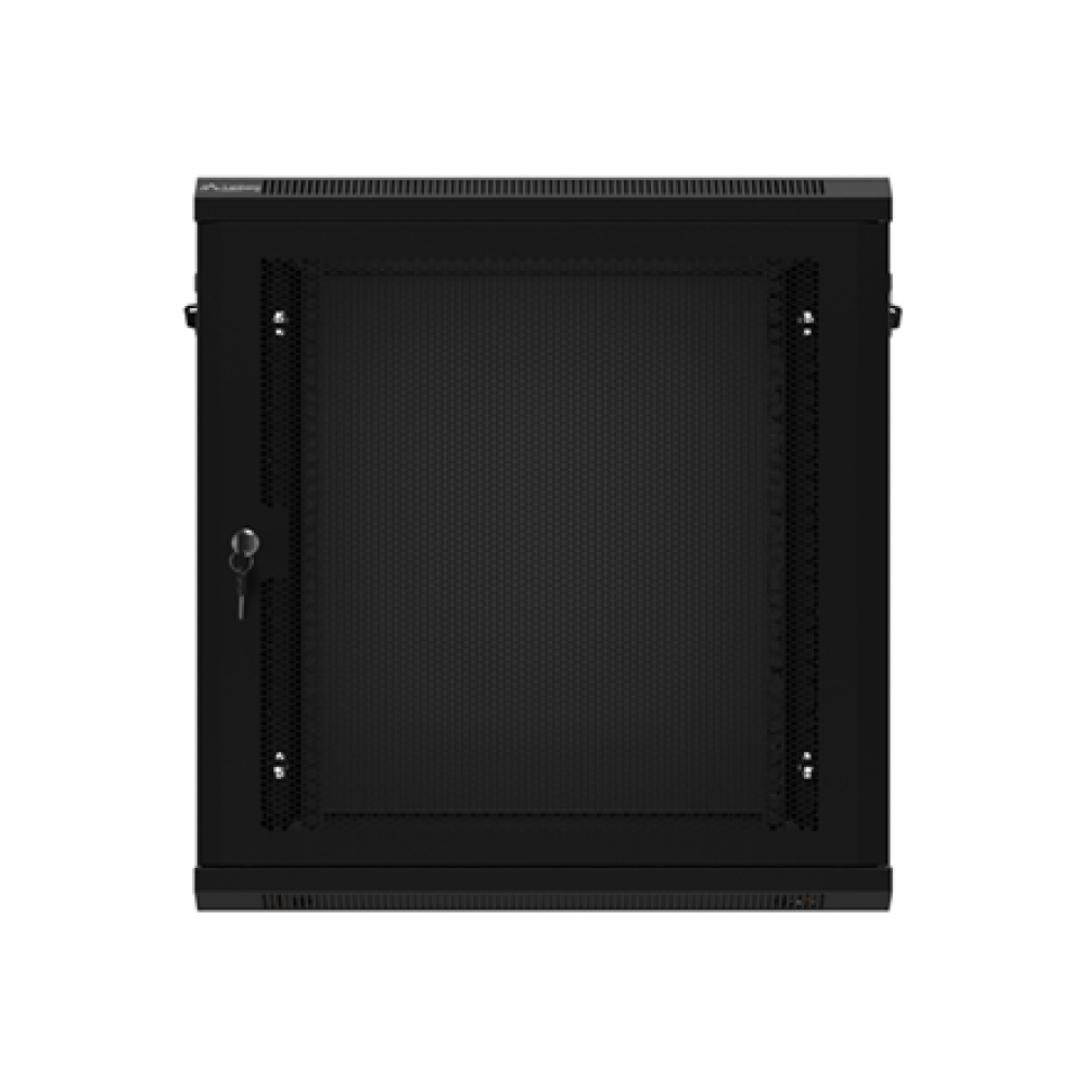 Lanberg , Rack cabinet 19 wall-mount 12U/600x450 with perforated door (flat pack) , WF01-6412-23B , Black